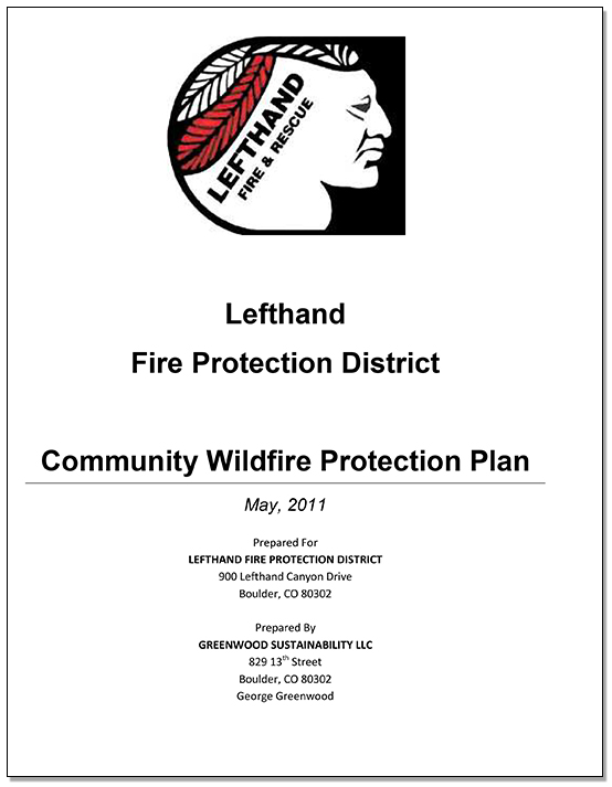 Community Wildfire Protection Plan Lefthand Fire 1366